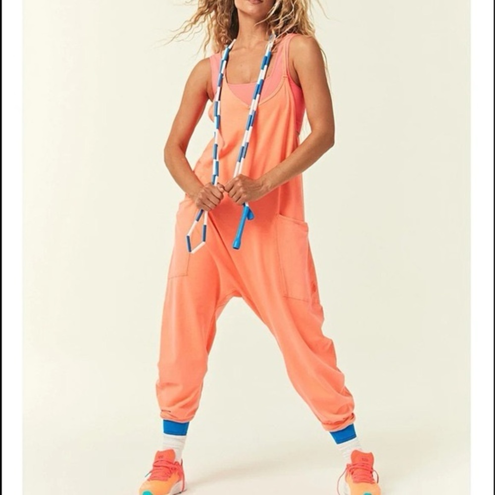 FP Movement by Free People Vibrant Coral Jumpsuit